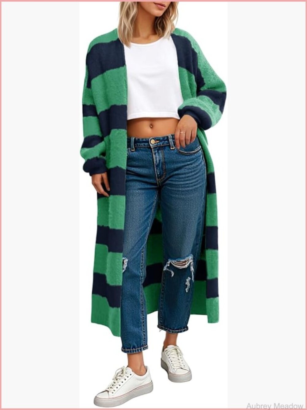 Oversized Chunky Knit Long Cardigan Sweater Open Front Fuzzy Duster Coat with